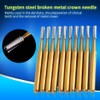 10pcs /set High Speed Dental Tungsten Steel Crown Metal Cutting