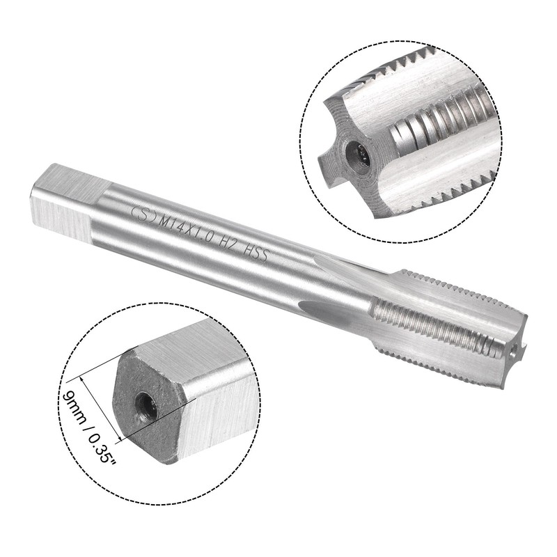 sourcing map M14 x 1mm Metric Tap and Die Set,