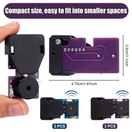 6 Pack Cricket Noise Maker Prank, Hidden Sound Prank Box with 6 Annoying Sounds Funny Chirping Beeping Device Gag Toy for Adults Kids Office Home School Car & Party (Purple+ Blue)