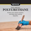 Minwax Fast Drying Polyurethane Protective Wood Finish, Clear Semi-Gloss, 1