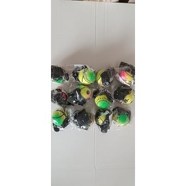 Schnooridoo 12 Springballs 4.7 cm Return Ball on Band Sports Ball Fun Ball Party Bag Children's Birthday Party Bag