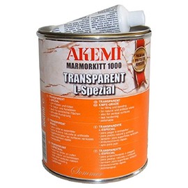 Akemi Marmorkitt 1000 Transparent Knife Grade Adhesive L-Special, Quart (900ml) Polyester Glue for Natural Stone Filling & Laminating