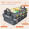 HOTOR Car Organizer, Foldable Trunk Organizer for SUV, Sedan &