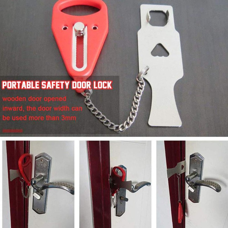 Safety Lock, Portable Lock, Portable Door Lock, Portable Security Lock,