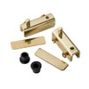 Glass Door Pivot Hinge, Polished Brass Pair