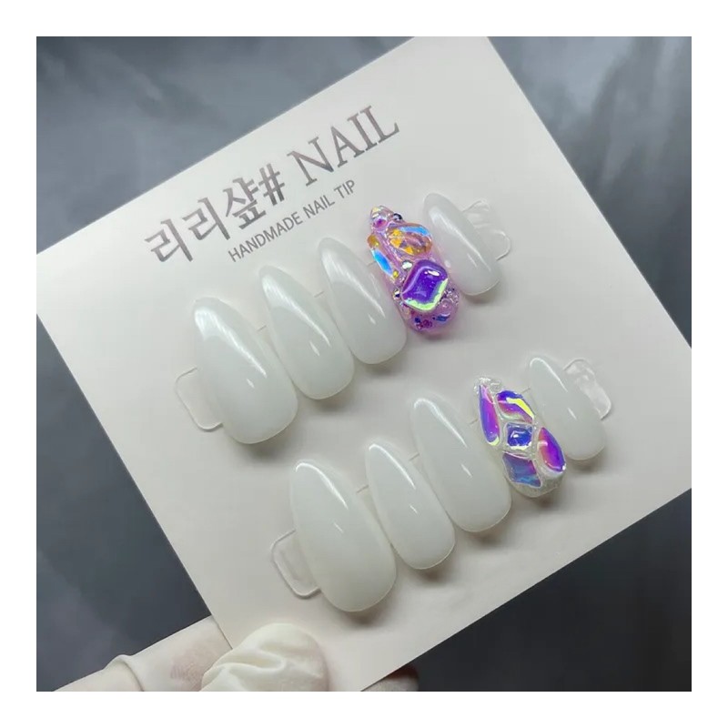 My Full Stone Handmade Nail Tips - Short Oval /