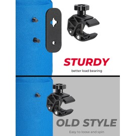 KEMIMOTO Motorcycle Cup Holder, Oxford Fabric Bicycle Cup Holder with 0.6"-1.5" Alligator Clamp, Cup Holder for Bike, Boat, Canoe, ATV, Motorcycle, Wheelchair, Walker, Scooter, Kayak, Camper, Blue