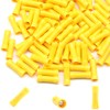 CEEYSEE 100Pcs of Yellow Insulated Butt Splice Terminal Butt Splice