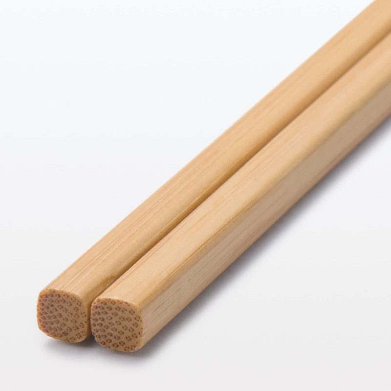 Muji 12057147 Bamboo Chopsticks, Natural, 9.1 inches (23 cm), Pack