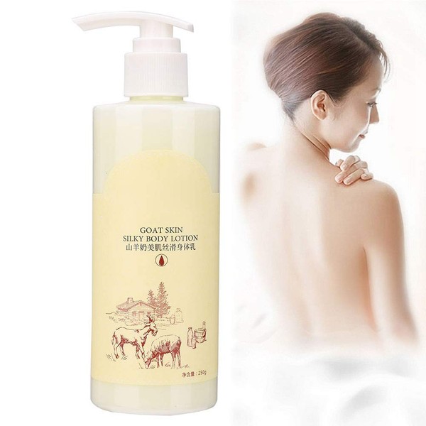 Body Cream Goat Milk Brightening Body Lotion for Body Fine Lines and Corns, Hydration and Anti-Ageing Summer Soothing Body Cream 250 ml