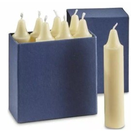 Military issue SWISS ARMY MILITARY BOX OF 8 LONG BURN LOW DRIP TENT LANTERN EMERGENCY CANDLES