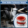 TUCKBOLD 35mm ID Red Carburetor Adapter Intake Pipe Boot Interface