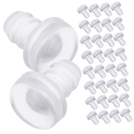 Operitacx 200 Pcs Collision Bumpers with Stem for Cabinet Doors and Furniture Soft PVC Bumpers Firm Installation Scratch Protection Non Slip Design