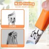 Pack of 2 Curved Nail Clippers, Angled Nail Clippers, Nail