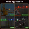 Aolyty Solar Strobe Warning Light IP54 Waterproof LED Flashing Safety