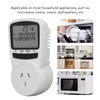 240V Socket Power Meter Smart with LCD Overload Protection Electricity