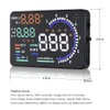 BW New Universal 5.5" Large Screen Multicolour Car HUD Head