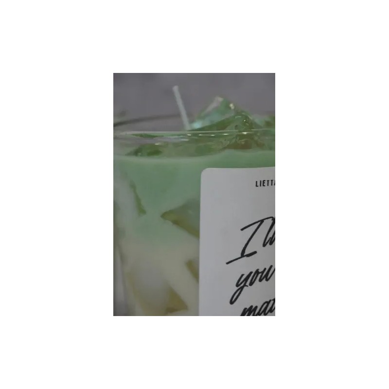 Velas Aromática Artesanal - Matcha Latte