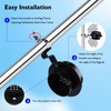 Flag Pole Light Solar Powered Warm Light 3000K, FlagPole Solar