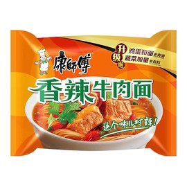 康师傅 香辣面 方便面 面条 速食 泡面 Instant noodles Chinese food 5包/袋（新老包装随机发货/New and old packages are shipped randomly）