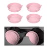 MUQIDA 4PCS Car Cup Coaster, Bling Crystal Silicone Non-Slip Cup