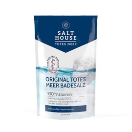 SALTHOUSE® Original Dead Sea Therapy Bath Salt PUR I Dissolves Skin Dandruff I Binds Moisture I Rich in Mineral Salts I Vegan I Skin Compatibility Dermatologically Tested (500 g)