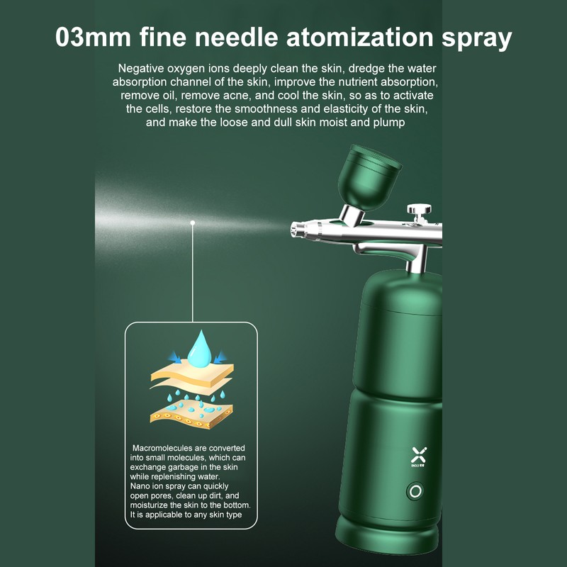 INXI002 Facial Oxygen Machine Airbrush Nano Mist Sprayer Portable Facial