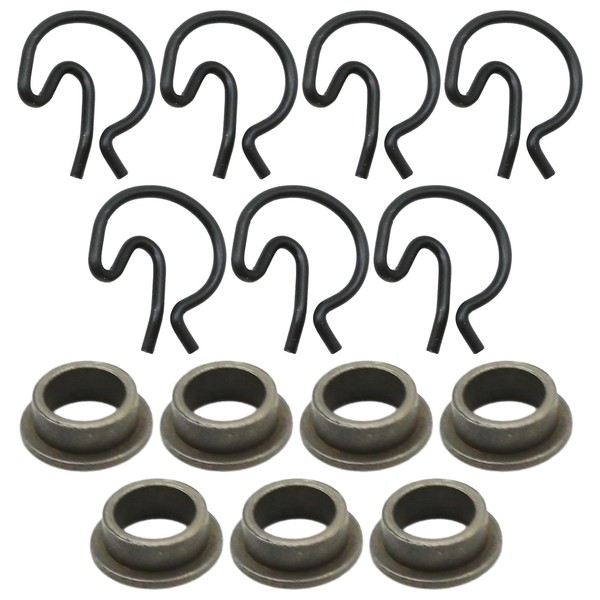 Newnessai 3327302 Shifter Bushing Repair Kit with Spring Clips, Replacement