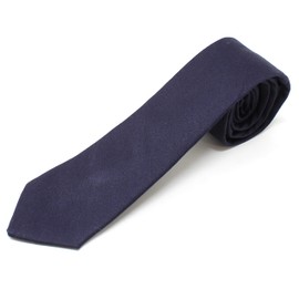 Corbata ajustada de algodón de color sólido para hombre, estilo moderno, perfecta para bodas y padrinos de boda, Azul marino, Talla única