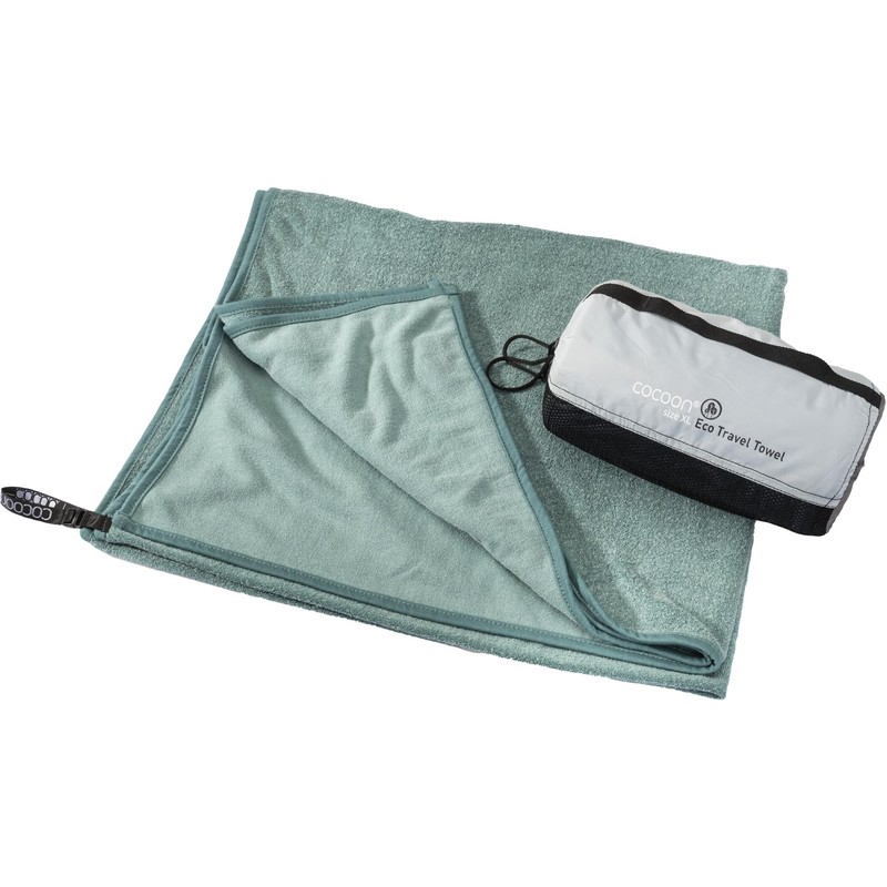Cocoon Eco Travel Towel Lying Surface XL Nile Green