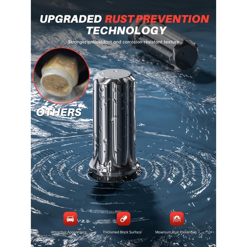 Sposuit M14x1.5 Spline Lug Nuts - Replacement for 2001-2006 Chevy