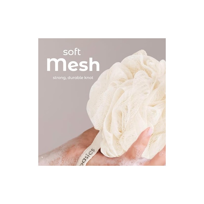 MainBasics - Exfoliador de esponja para baño y ducha (3