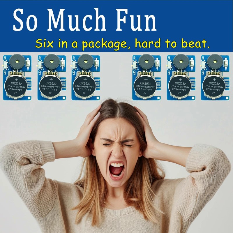NewNoiseWar-Cr<wbr/>icket Noise Maker Prank (6 Pcs), Hidden Pranks Beeping Several