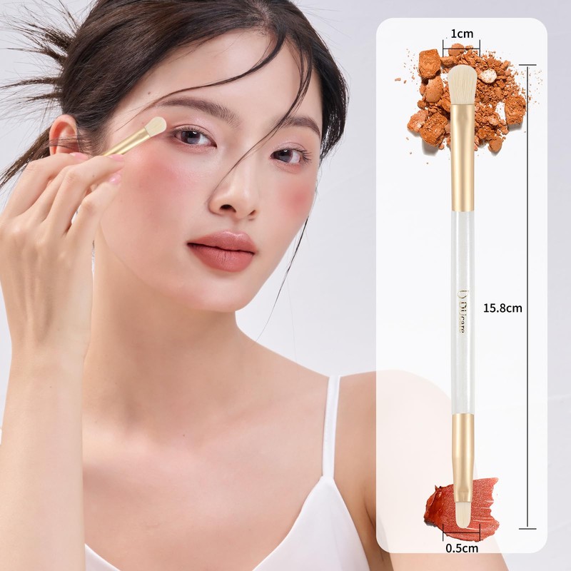DUcare Dual Eyebrow Brush & Lip Brush, 2-in-1, For Gradient