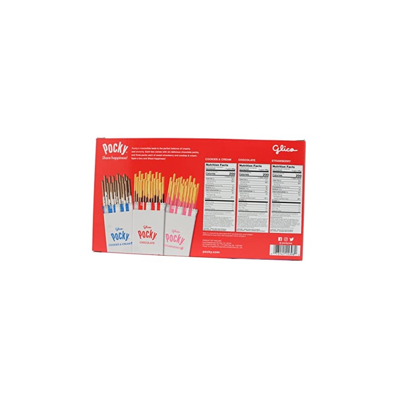 Pocky Chocolate Biscuit Sticks Variety Pack (12 Count, 1.06 LBS)