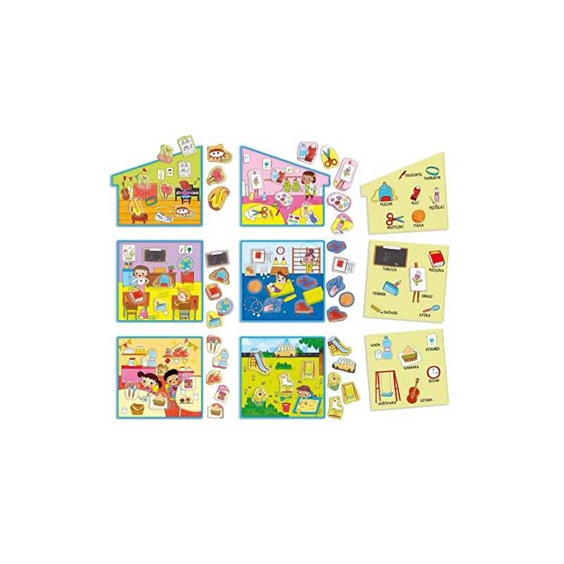 Lisciani Montessori My School, Children's Game, Puzzle Game, Card Game,