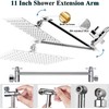 rain shower head with handheld spray,10''High Pressure Rainfall Shower Head