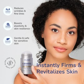 VELAMO ADVANCED Firming Serum Stick: Lift and Firm Cream for Face, Neck & Chest - Visibly Tightens Smooths Wrinkles & Fine Lines in 4-8 Weeks with Retinol, Bakuchiol, THPE & Antioxidants 1oz/30g