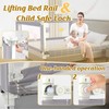 JWPEHOE Height Adjustable Bed Rail for Toddlers, Kids Safety Baby
