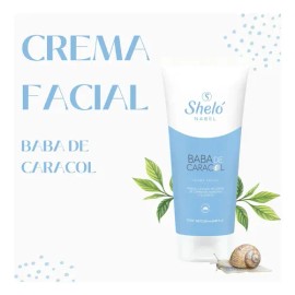 Sheló Nabel Crema Facial con Baba de Caracol, Reduce Cicatrices, Acné y Manchas, Uso Nocturno, Piel Mixta                                             