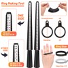 Audab Jewelry Wire Wrapping Jewelry Making Supplies Kit, Ring Sizer