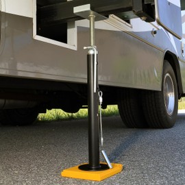 Camco Eaz-Lift RV Slide Out Supports - Heavy-Duty Steel Support Jacks for Camper - Adjustable Height from 19" to 47" with Incremental Lock Positions - Supports Up to 5,000lbs Each - Set of 2 (48866)