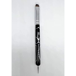 Spontaneous Beauty Premium Kolinsky French Brush (Size 16 with Dotting Tool, Acrylic Handle)