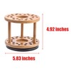 JackCubeDesign 360 Rotating Bamboo Watercolor Paint Brush Holder Water Coloring