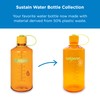 Nalgene Tritan Narrow Mouth BPA-Free Water Bottle, Orange w/Blue Cap,