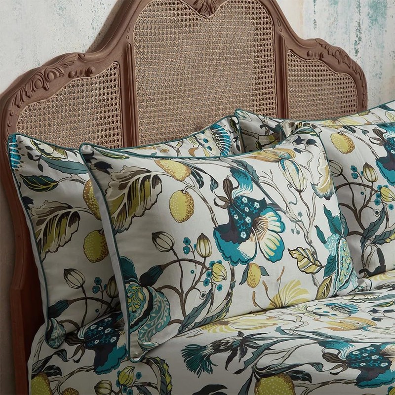Edinburgh Weavers MORTON/D05/CHI Cotton Edinburgh Weavers Morton Pillowcase, Chintz, Pair,