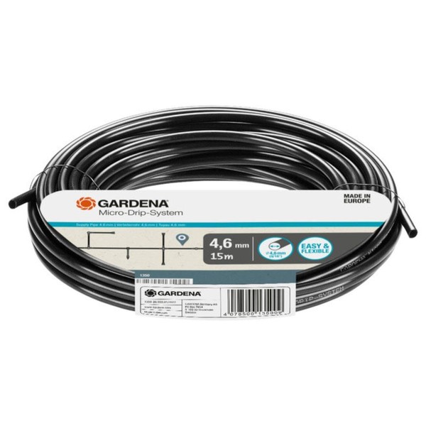 Gardena Pipe Drip System Distributor Pipe 4.6 mm (3/16 Inch)