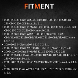 AUTO OCCASION Mass Air Flow Meter Sensor with 4 Pin Compatible with Merrcedes C E GLK Class Sprinter Viano Vito W204 W212 X204 W639 Replace 5WK97917