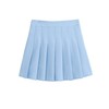 ZHANCHTONG Minifalda plisada de cintura alta para mujer, Azul/claro, XL