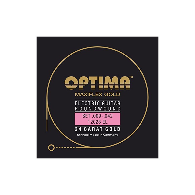 Optima Maxiflex E6 .042w GEM042 Electric Guitar Strings Gold Strings